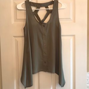 Maurices, studio Y, green tank top, size: small